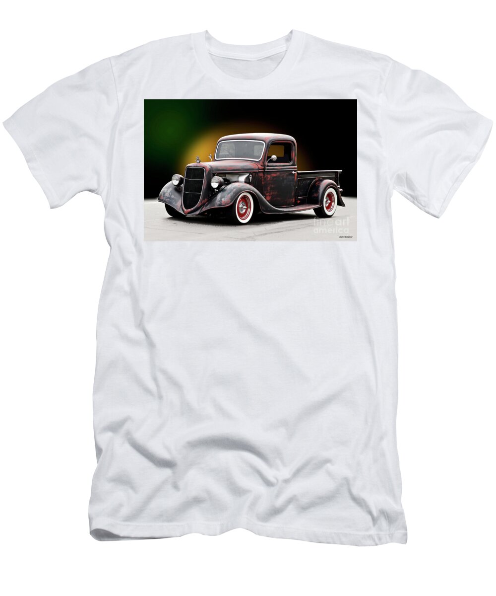 Auto T-Shirt featuring the photograph 1935 Ford 'NorCal' Pickup by Dave Koontz