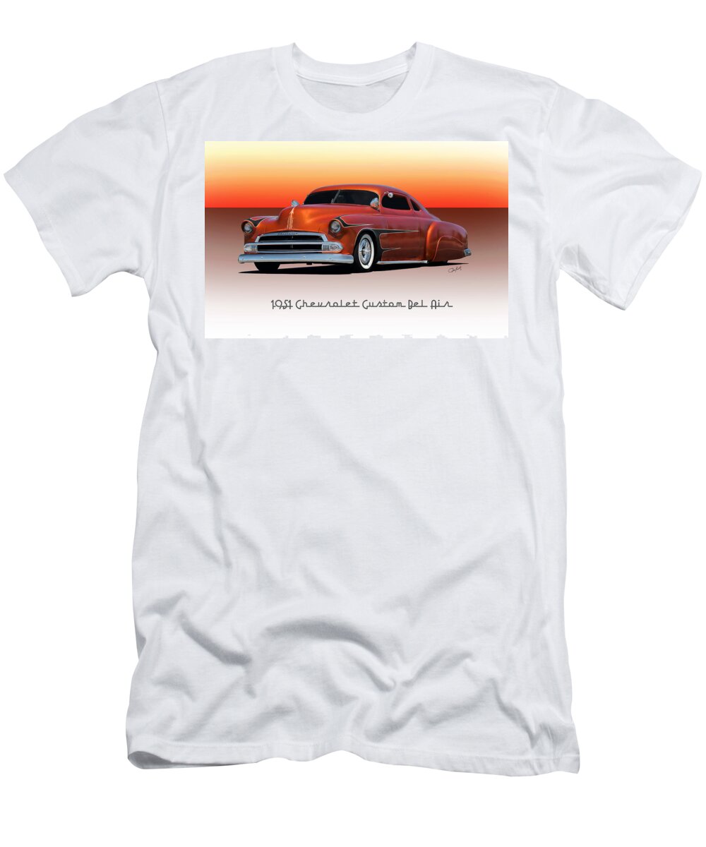 Auto T-Shirt featuring the photograph 1951 Chevrolet Bel Air Custom by Dave Koontz