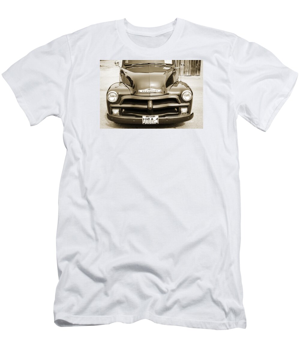 1954 Chevrolet Pickup T-Shirt featuring the photograph 1954 Chevrolet Pickup Classic Car Photograph 6739.01 by M K Miller