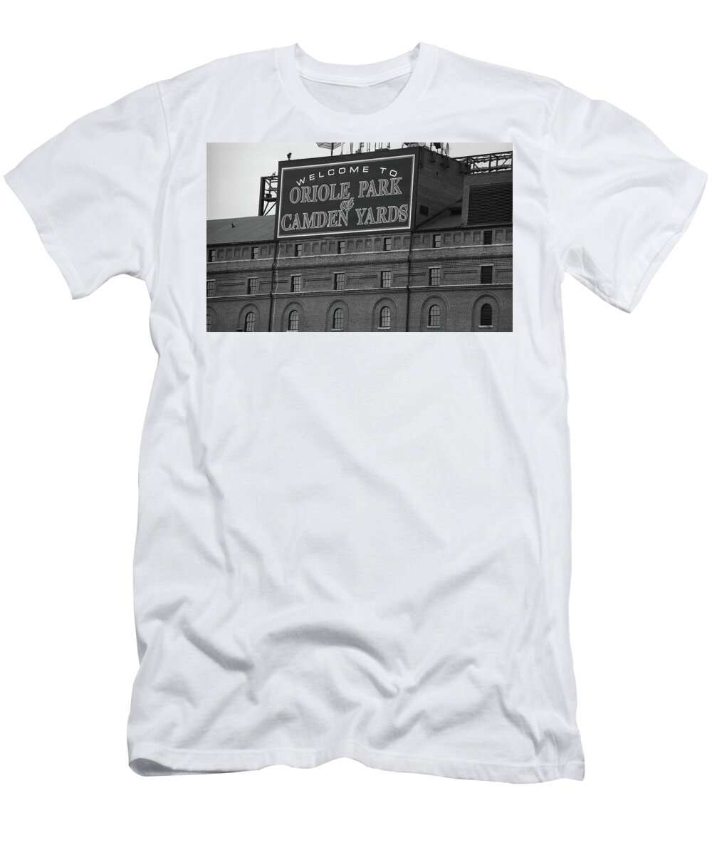 Baltimore Orioles Park at Camden Yards BW T-Shirt