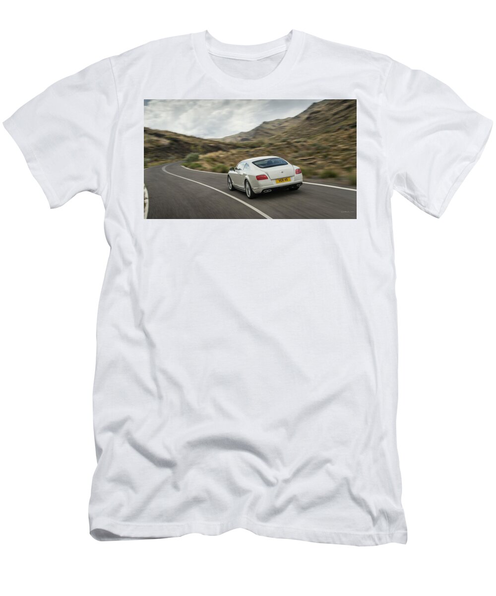 Bentley Continental Gt V8 T-Shirt featuring the photograph Bentley Continental GT V8 #2 by Mariel Mcmeeking