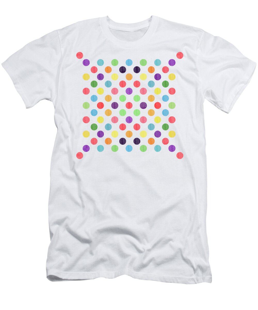 Painting T-Shirt featuring the digital art Colorful Dots #3 by Amir Faysal