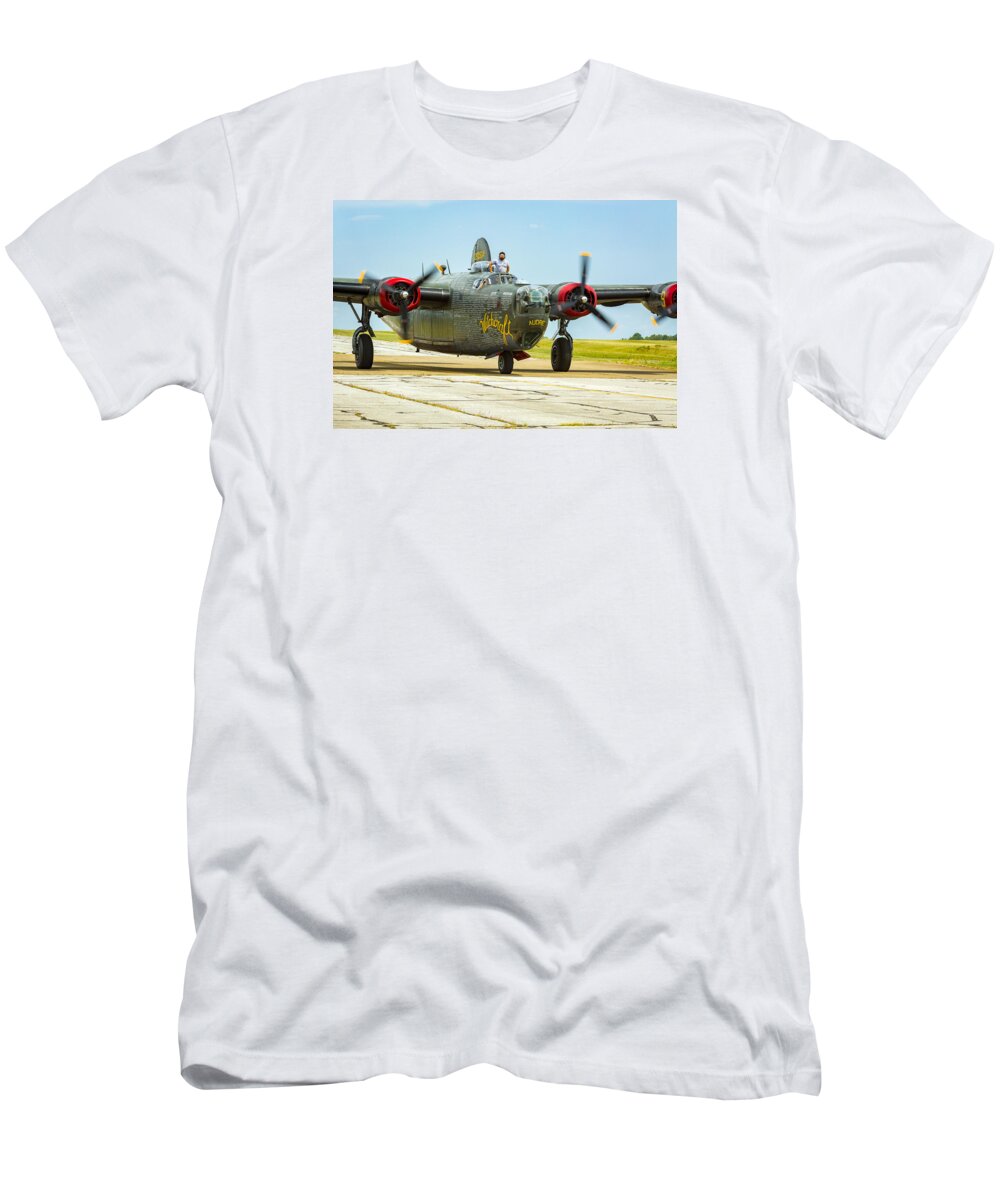 Aircraft T-Shirt featuring the photograph Consolidated B-24J Liberator #2 by Jack R Perry