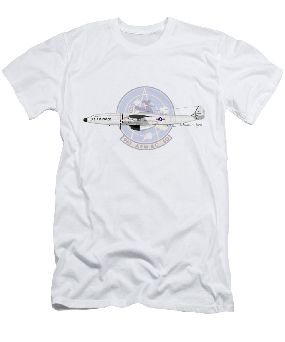 Ec-121t T-Shirt featuring the digital art EC-121T Constellation #3 by Arthur Eggers