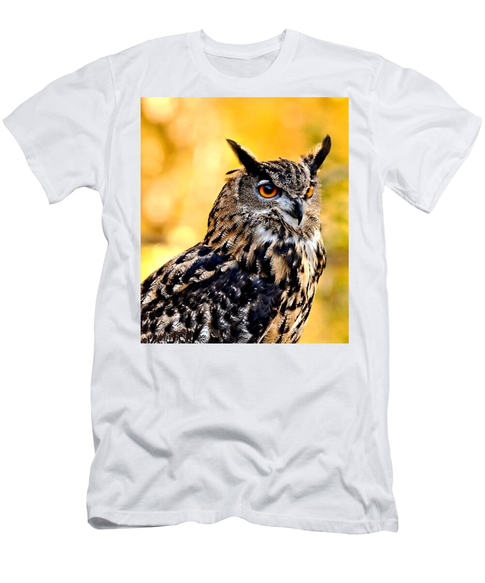 Owl T-Shirt featuring the photograph Eurasian Eagle Owl #2 by Amy McDaniel