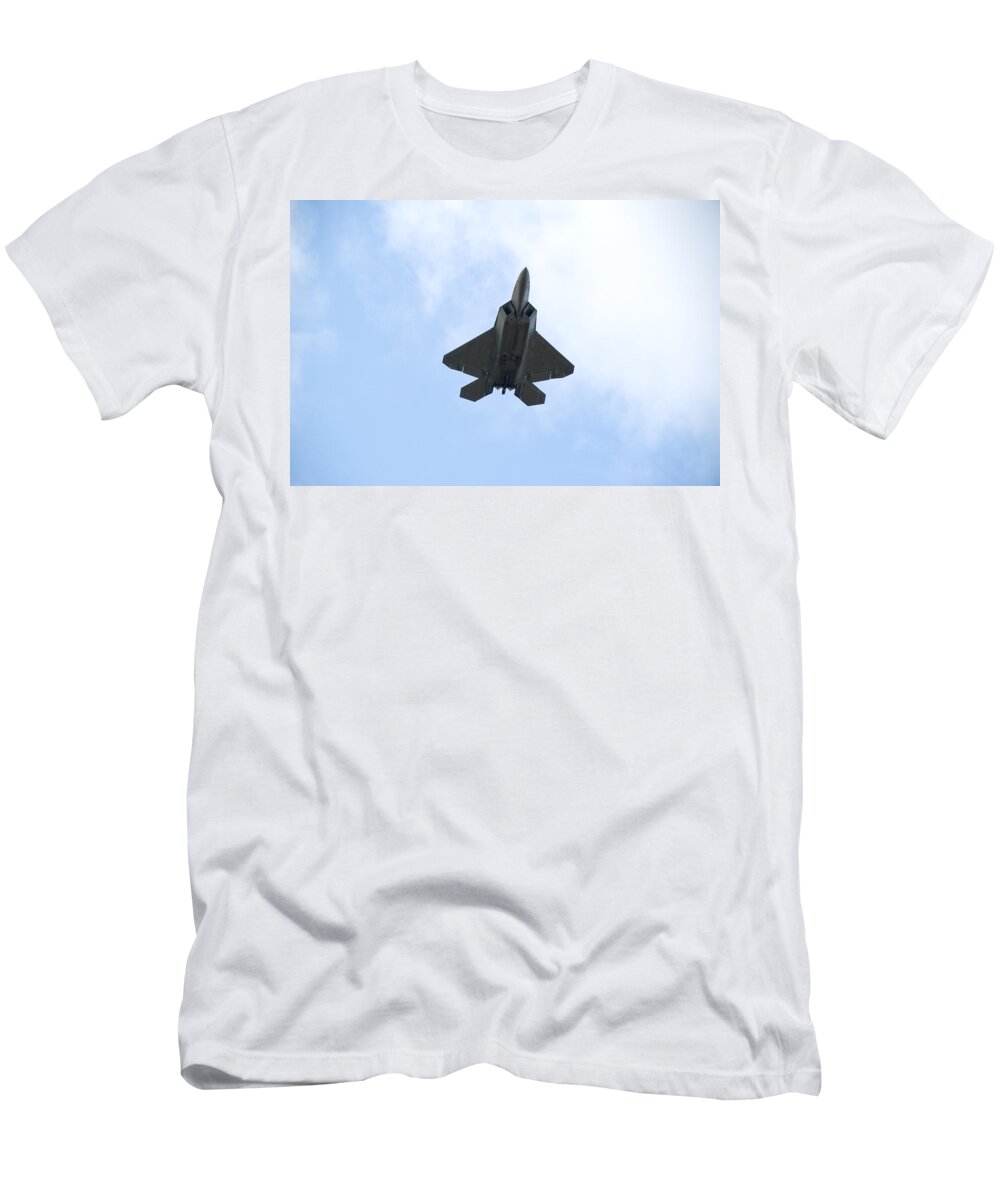 Airplane T-Shirt featuring the photograph F-22 Raptor #2 by Sebastian Musial
