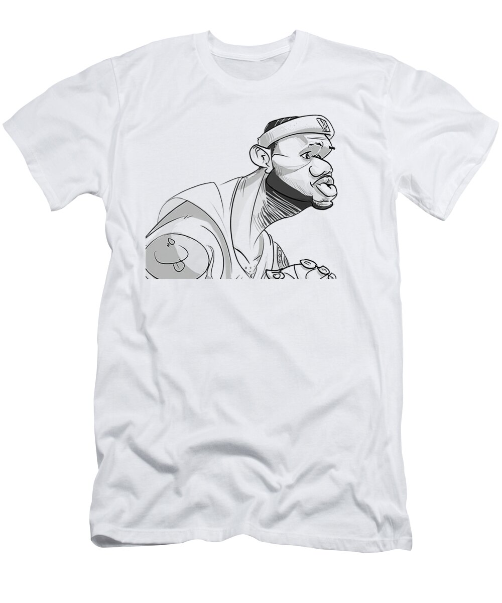 Lebron James T-Shirt by Kabana Zedd - Pixels