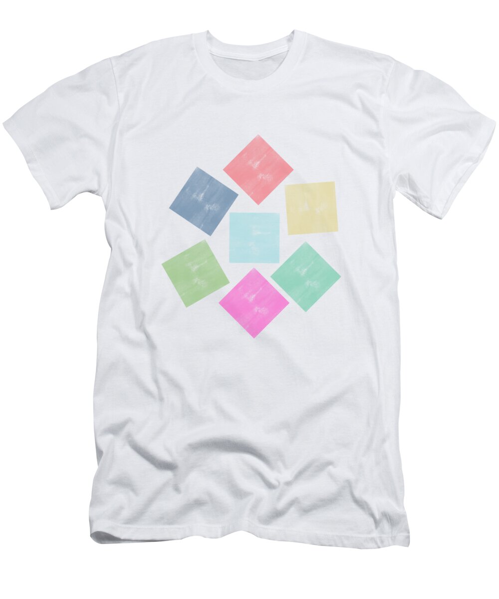 Watercolor T-Shirt featuring the digital art Lovely Geometric Background #2 by Amir Faysal