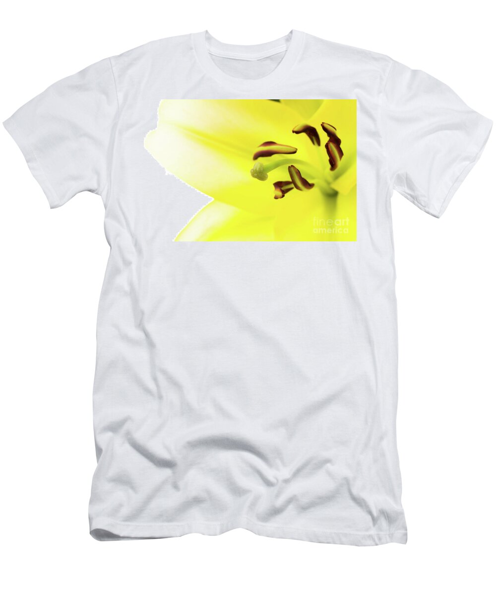 Abstract T-Shirt featuring the photograph Oriental Lily Flower by Raul Rodriguez