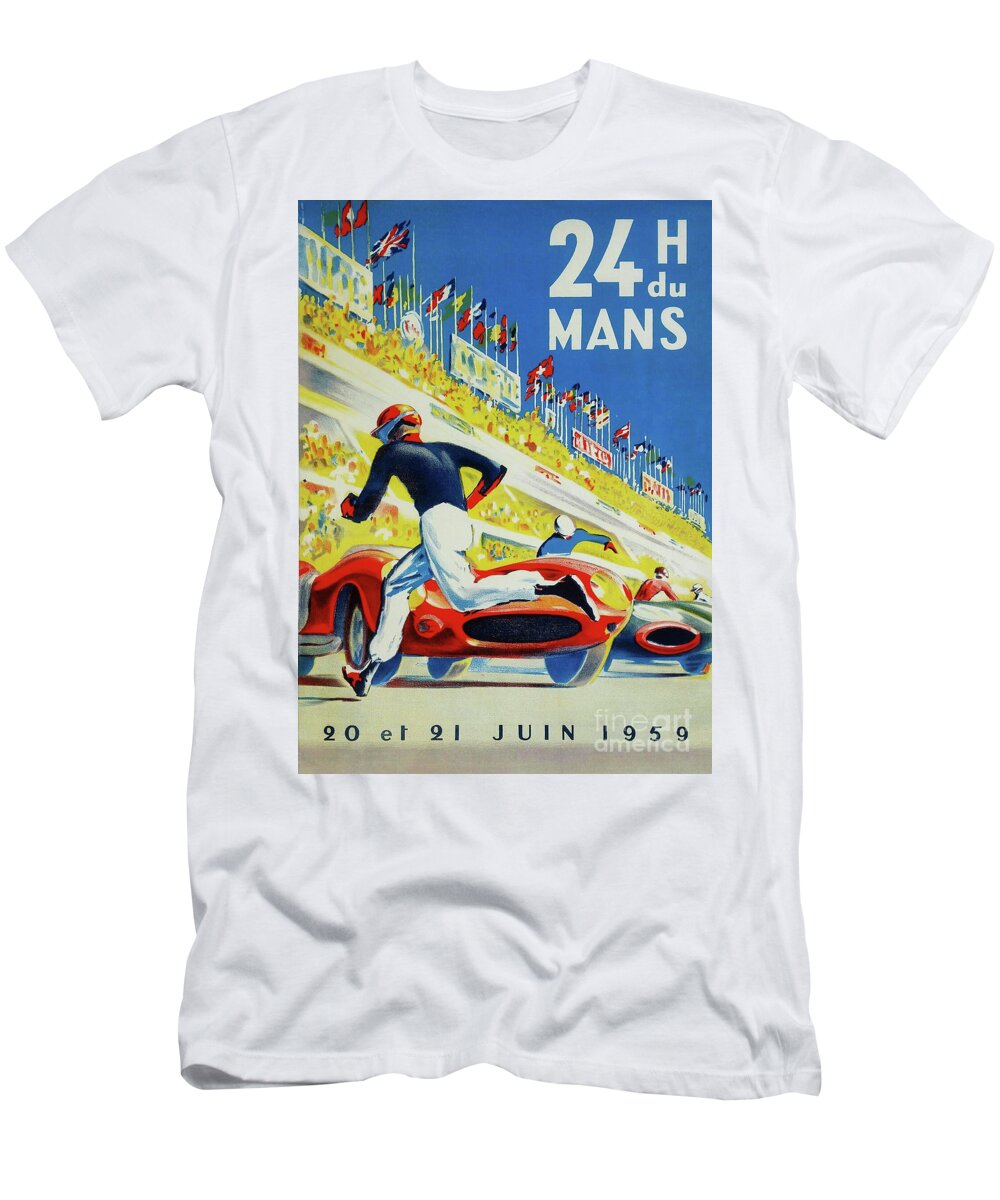 Car T-Shirt featuring the photograph 24 Hours Le Mans by Doc Braham
