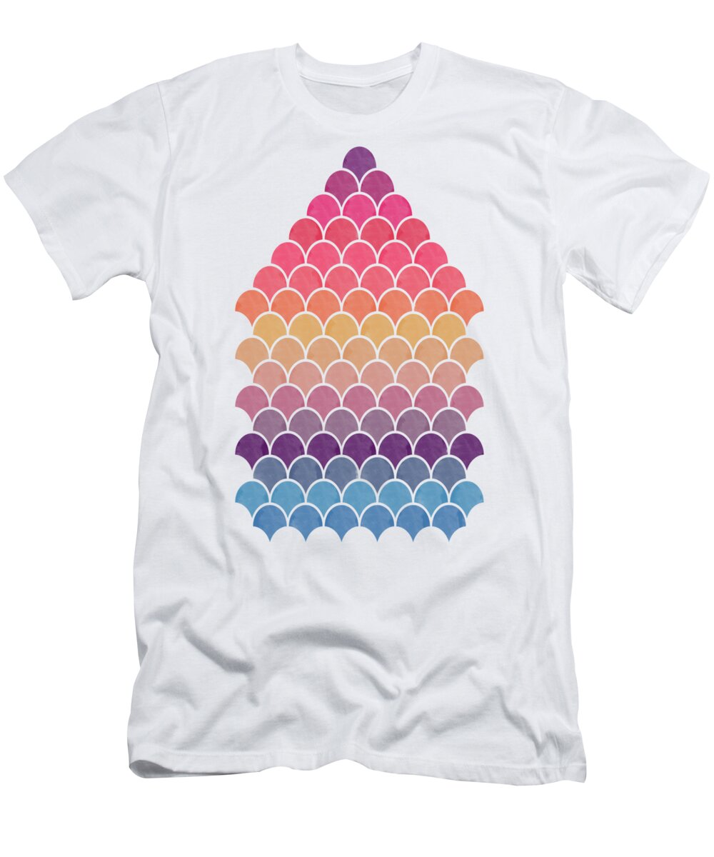 Watercolor T-Shirt featuring the digital art Lovely Pattern #27 by Amir Faysal