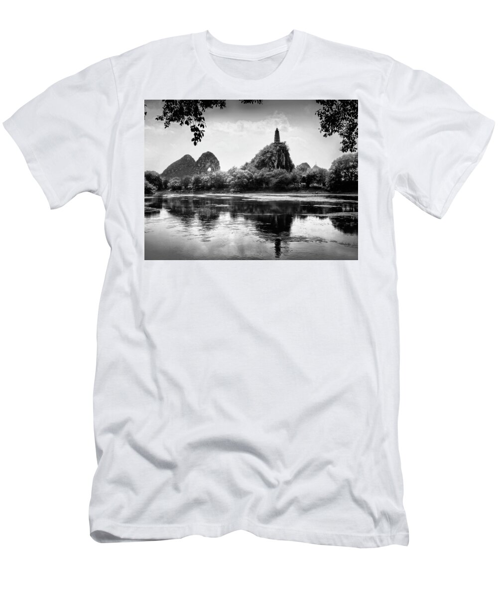 Beautiful T-Shirt featuring the photograph China Guilin landscape scenery photography #3 by Artto Pan
