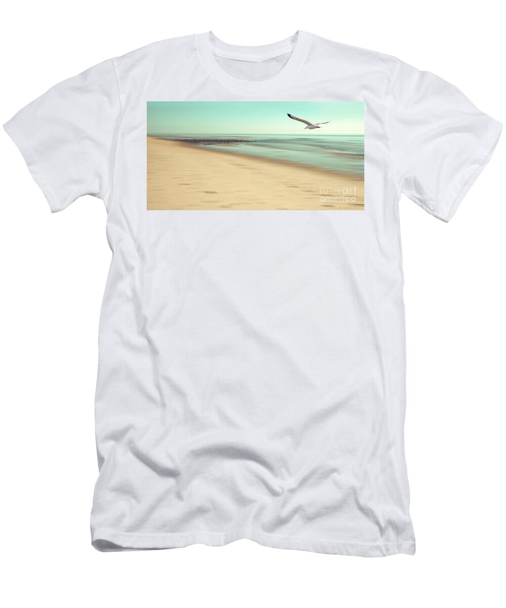 Beach T-Shirt featuring the photograph Desire Light Vintage by Hannes Cmarits