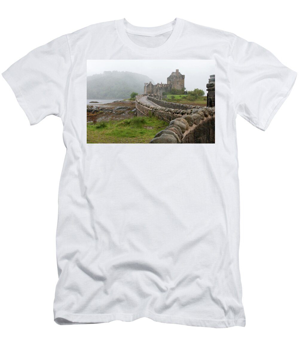 Landscape T-Shirt featuring the photograph Eilean Donan Castle by Michalakis Ppalis