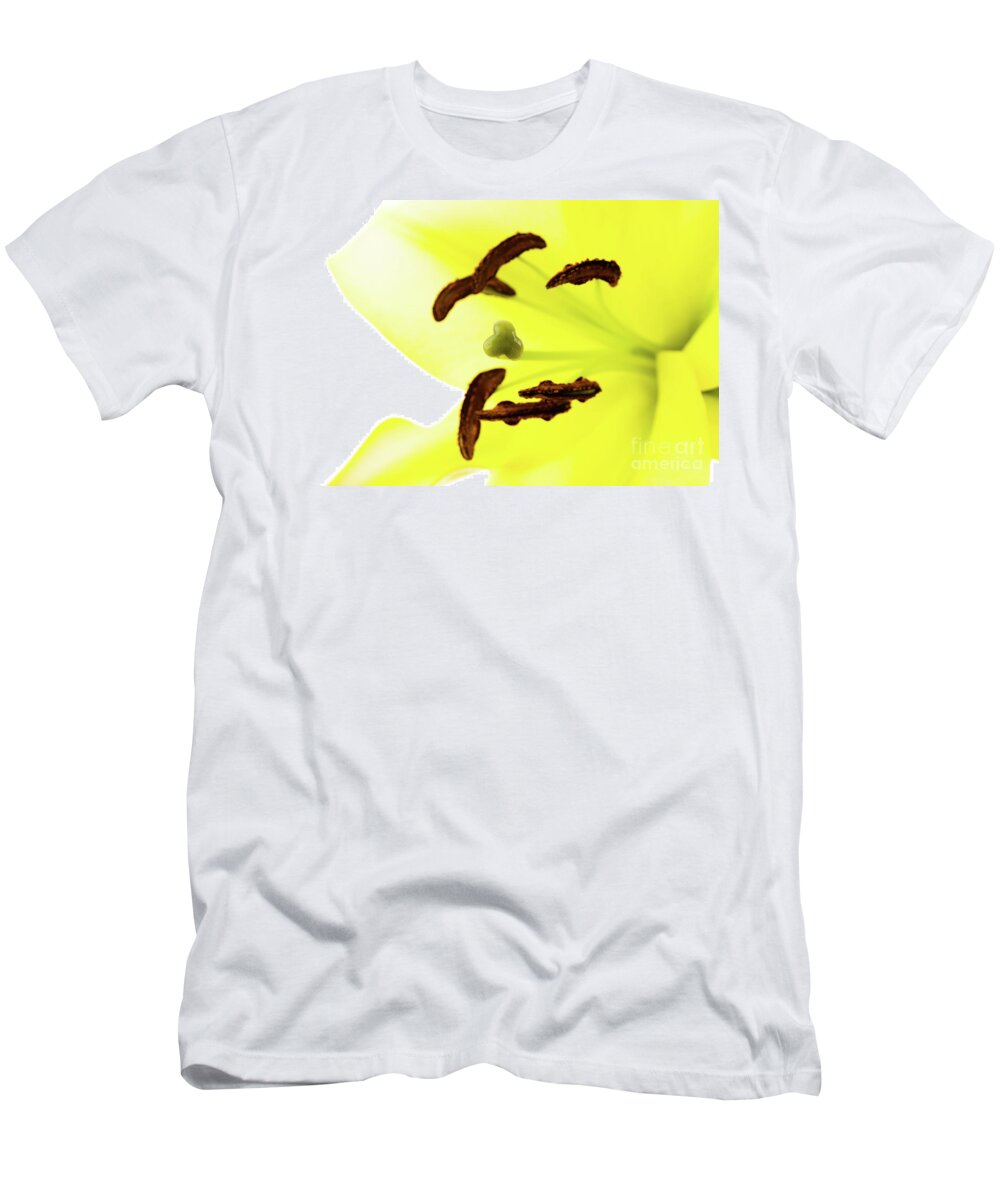 Abstract T-Shirt featuring the photograph Oriental Lily Flower #3 by Raul Rodriguez