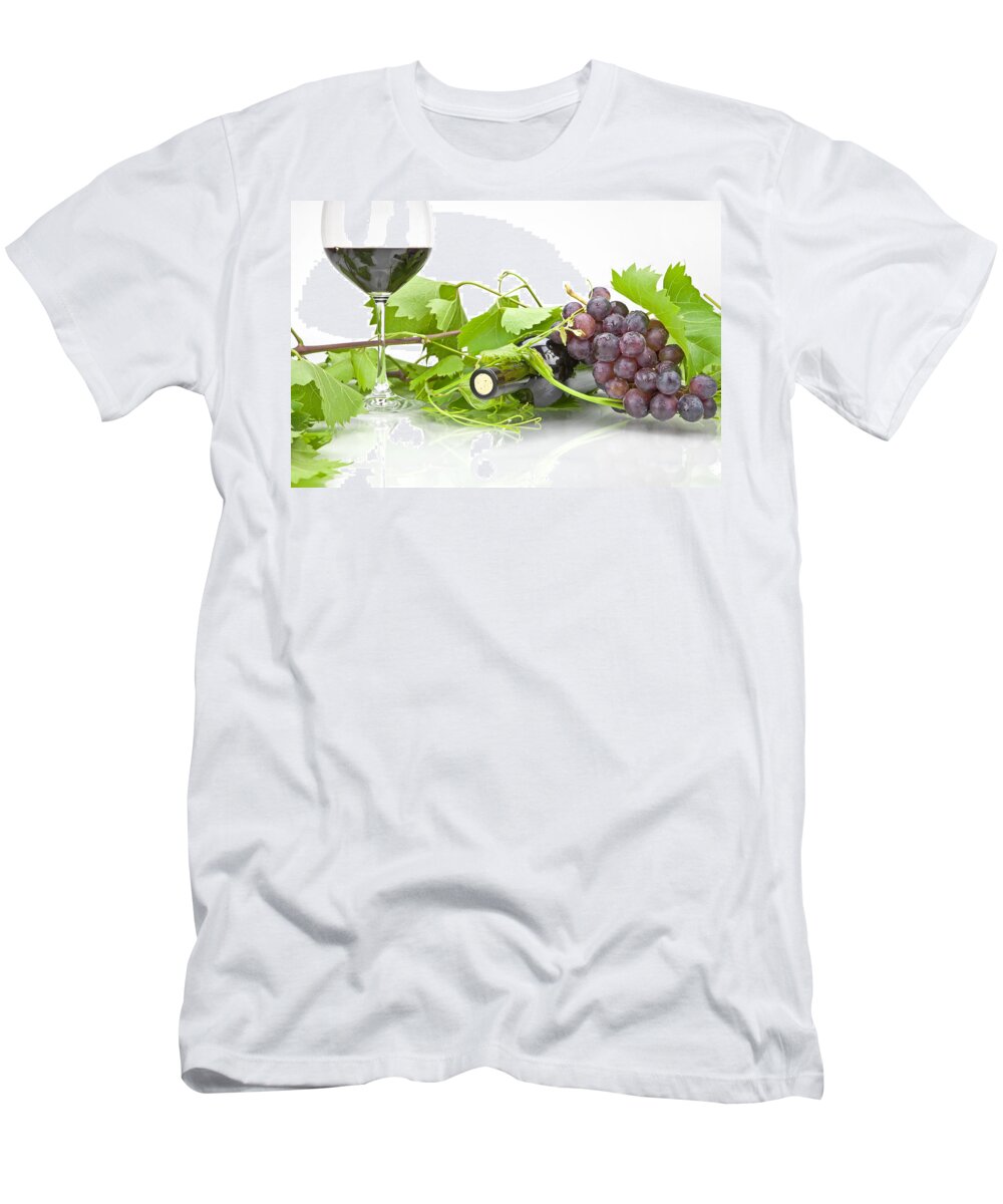Wine T-Shirt featuring the photograph Red wine #3 by Joana Kruse