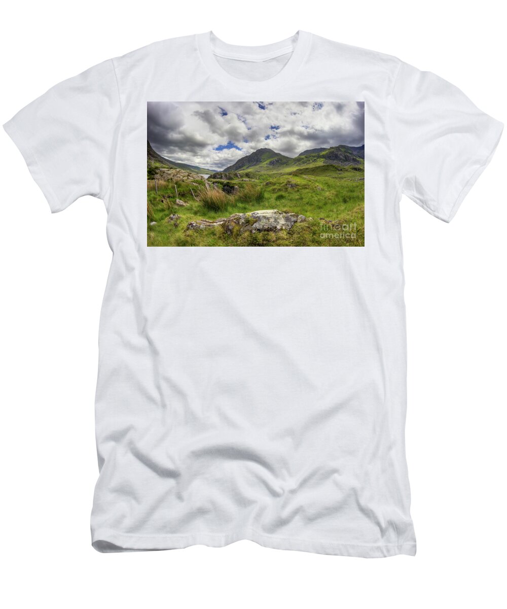 Wales T-Shirt featuring the photograph Tryfan Mountain #3 by Ian Mitchell
