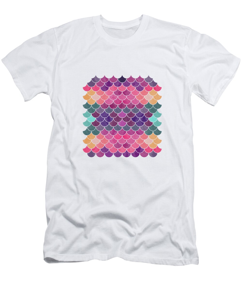 Watercolor T-Shirt featuring the digital art Lovely Pattern #33 by Amir Faysal
