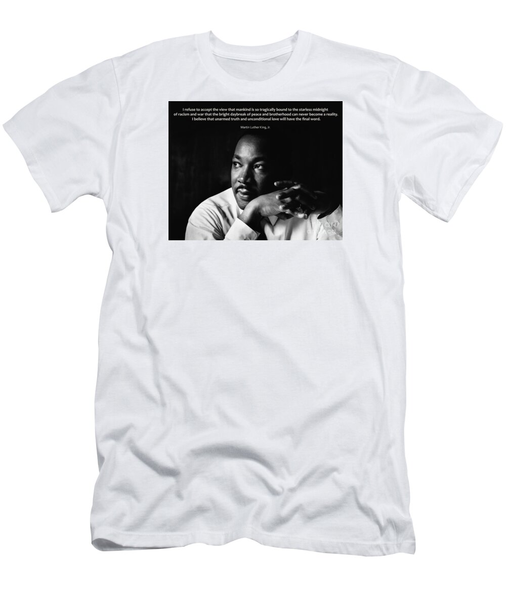Martin Luther King Jr. T-Shirt featuring the photograph 39- Martin Luther King Jr. by Joseph Keane