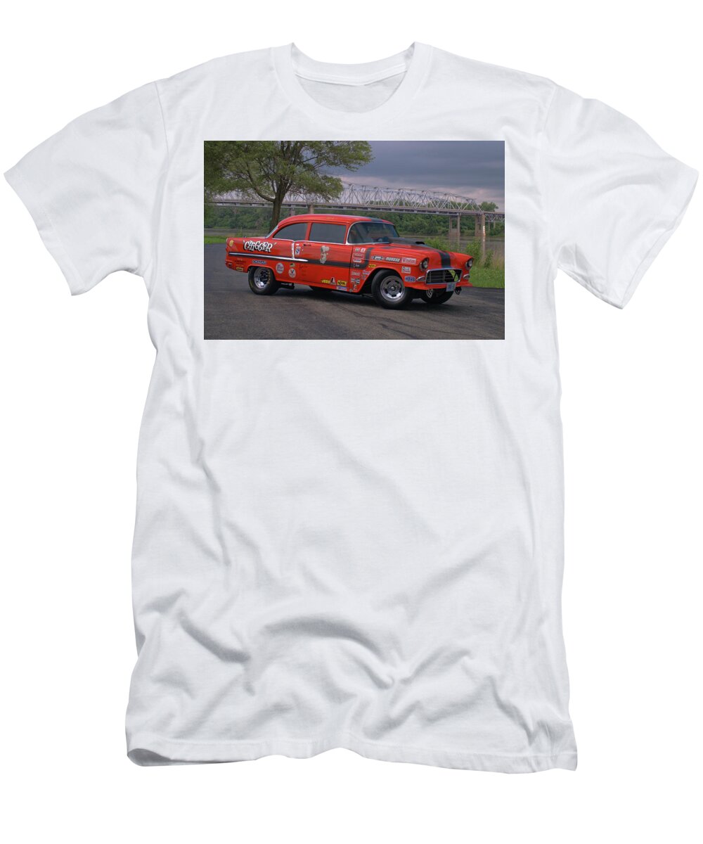 1955 T-Shirt featuring the photograph 1955 Chevrolet by Tim McCullough
