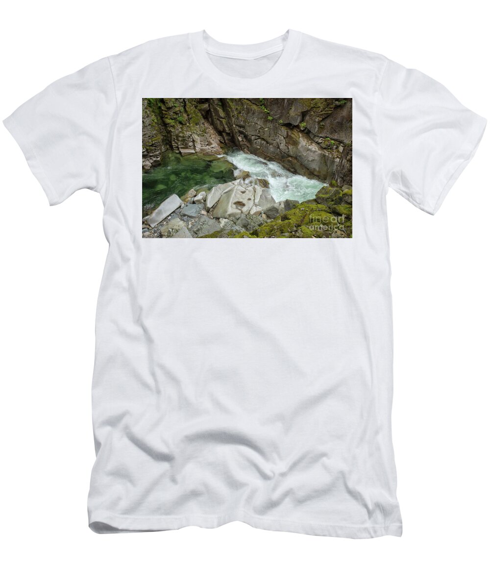 Area T-Shirt featuring the photograph Coqhuihalla River in Canada by Patricia Hofmeester