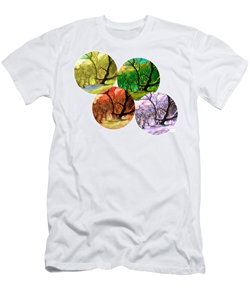 Nag004926a T-Shirt featuring the digital art 4 Seasons by Edmund Nagele FRPS