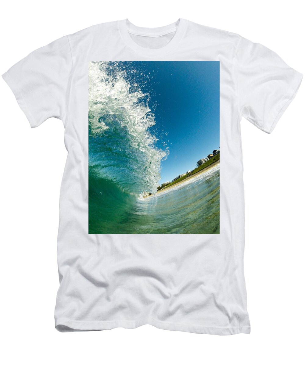 Wave Photo T-Shirt featuring the photograph Wave photo #4 by Lachlan Dock