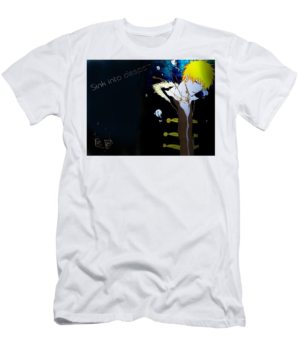 Bleach T-Shirt featuring the digital art Bleach #5 by Maye Loeser