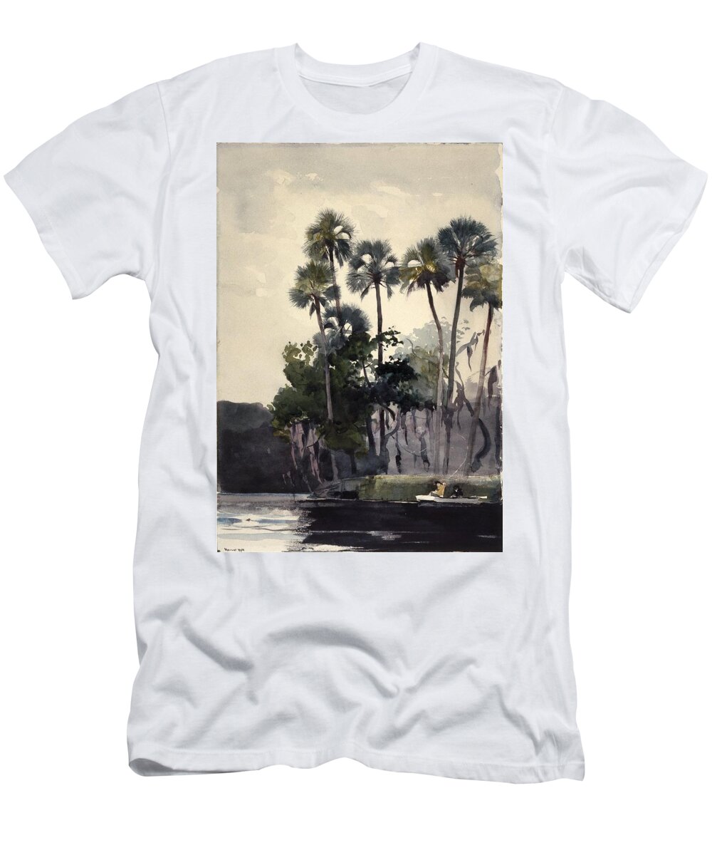 Winslow Homer (american T-Shirt featuring the painting Homosassa River #5 by Winslow Homer