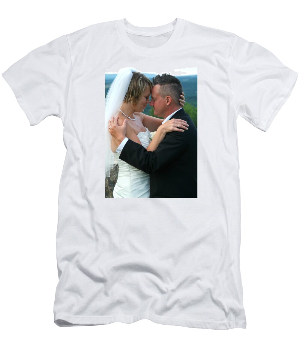  T-Shirt featuring the photograph Rebecca and David #5 by Michael Dorn