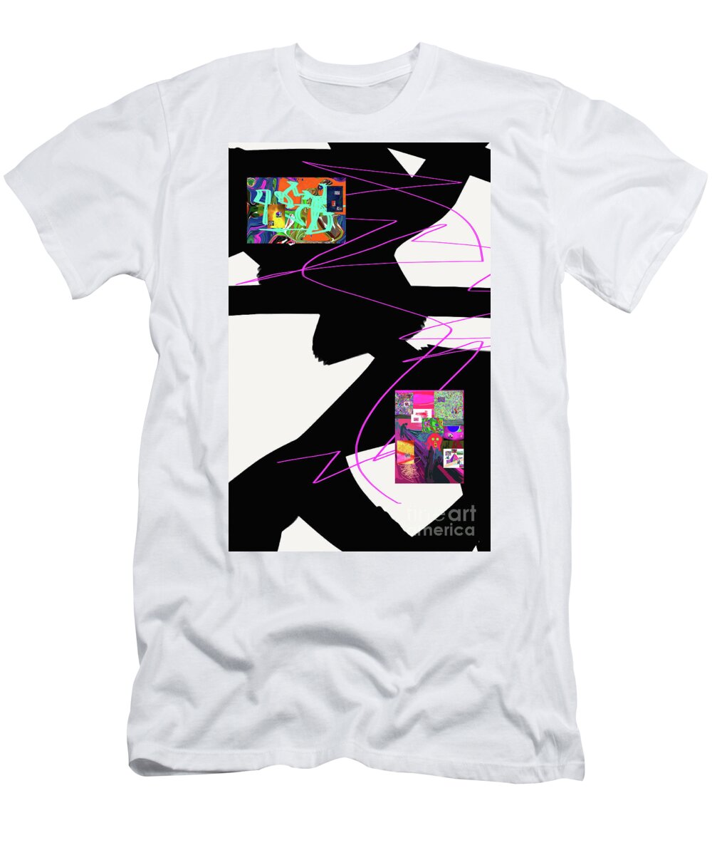 Walter Paul Bebirian T-Shirt featuring the digital art 6-22-2015dabcdefghijklmnopqrtuvwxyzabcdefg by Walter Paul Bebirian