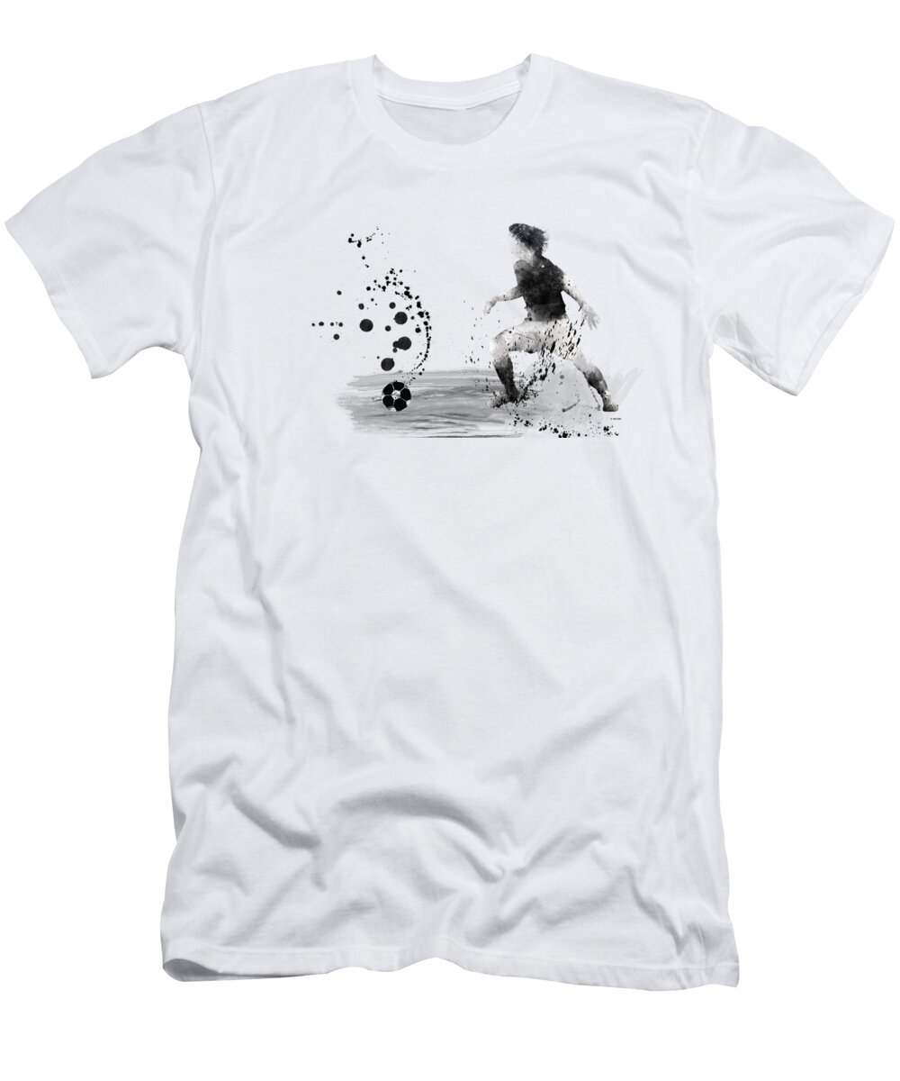 Football Player T-Shirt featuring the digital art Football Player #8 by Marlene Watson