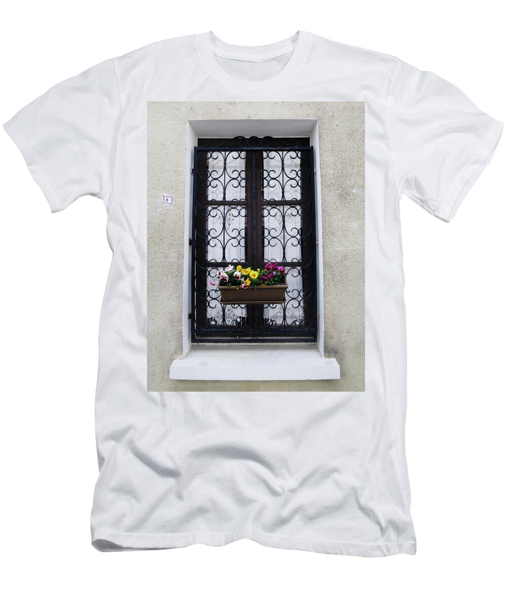 Window T-Shirt featuring the photograph 8 Rue Amboise by Rick Locke - Out of the Corner of My Eye
