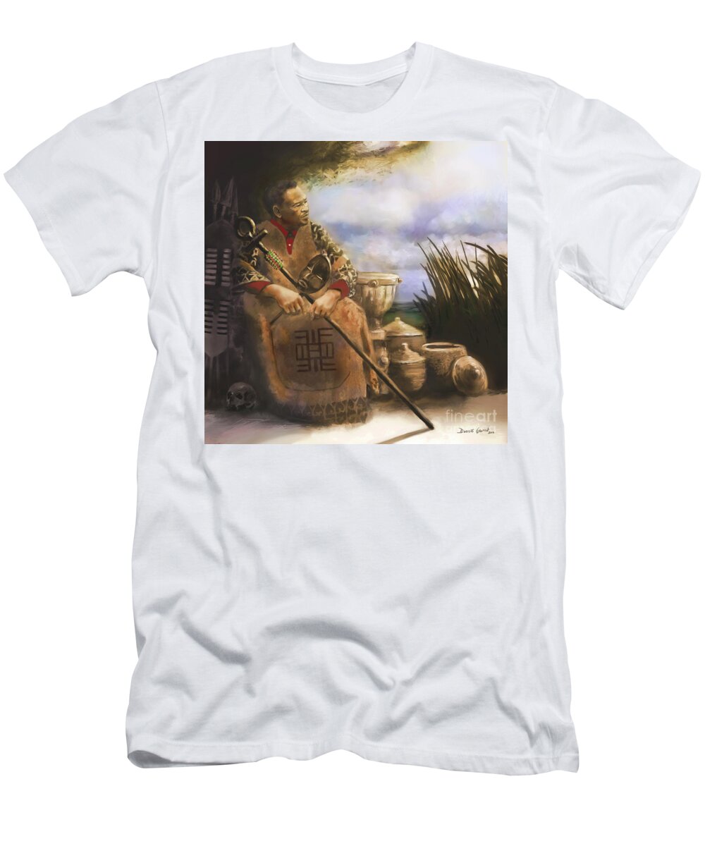 Dwayne Glapion T-Shirt featuring the digital art A Fundi's Wisdom by Dwayne Glapion