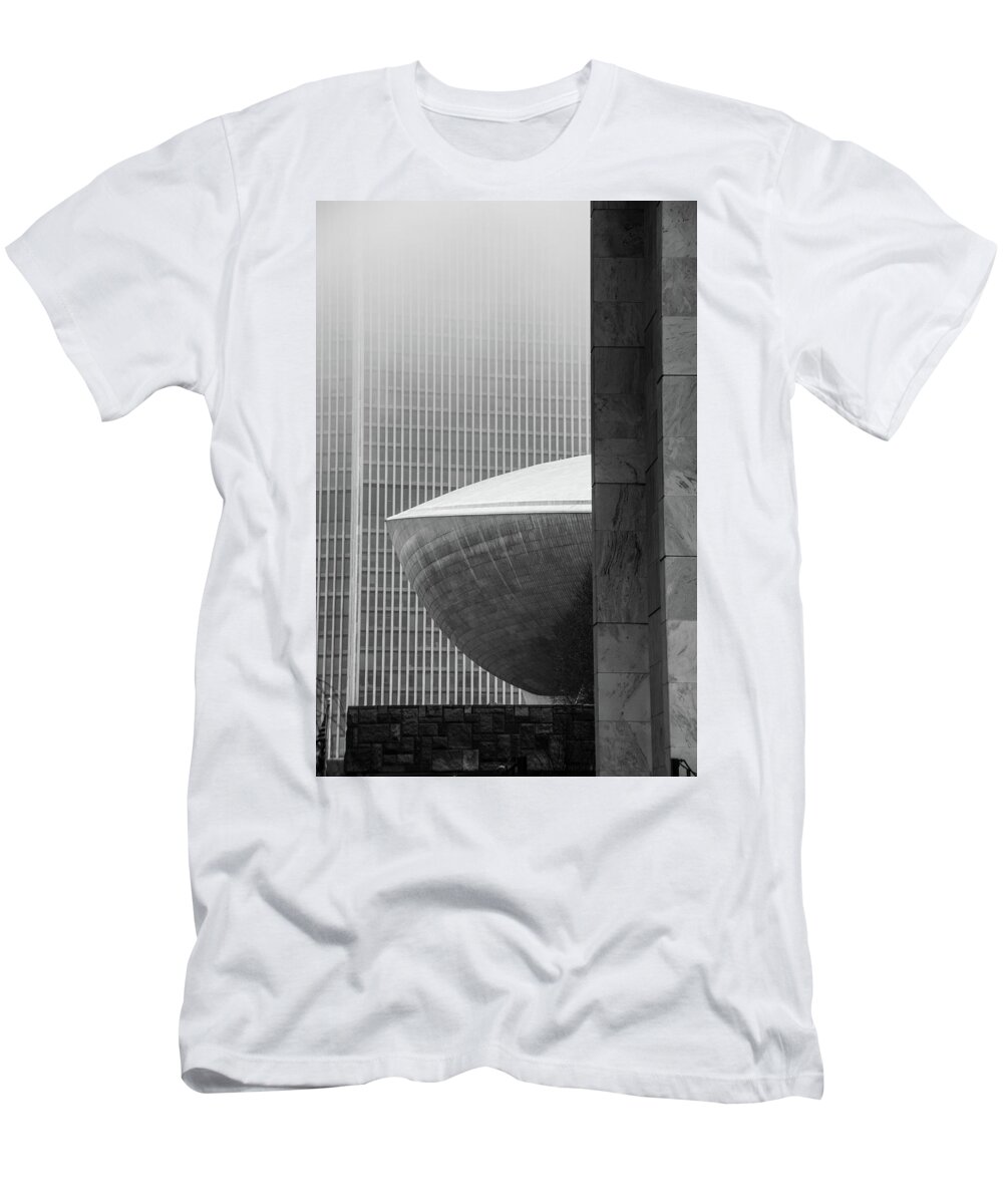Albany T-Shirt featuring the photograph A Peek at the Egg by Neil Shapiro