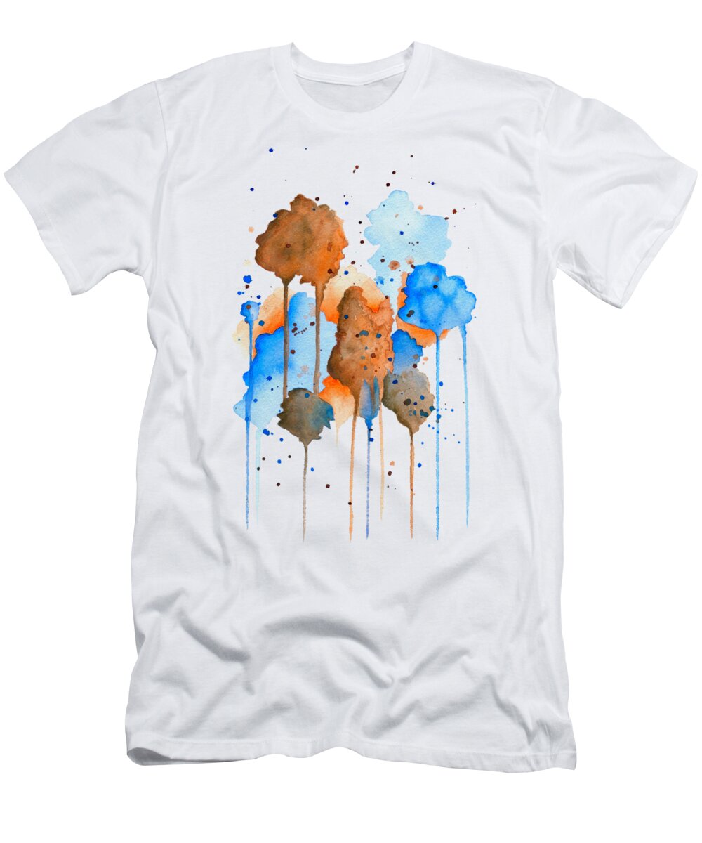 Abstract T-Shirt featuring the painting Abstract 9 by Lucie Dumas