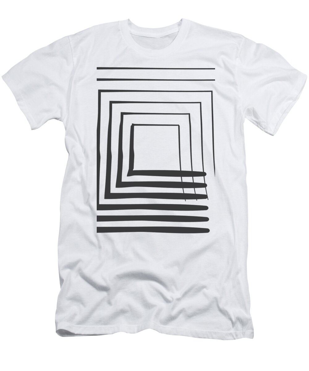 Abstract Art Perspective - Square T-Shirt for Sale by Melanie Viola