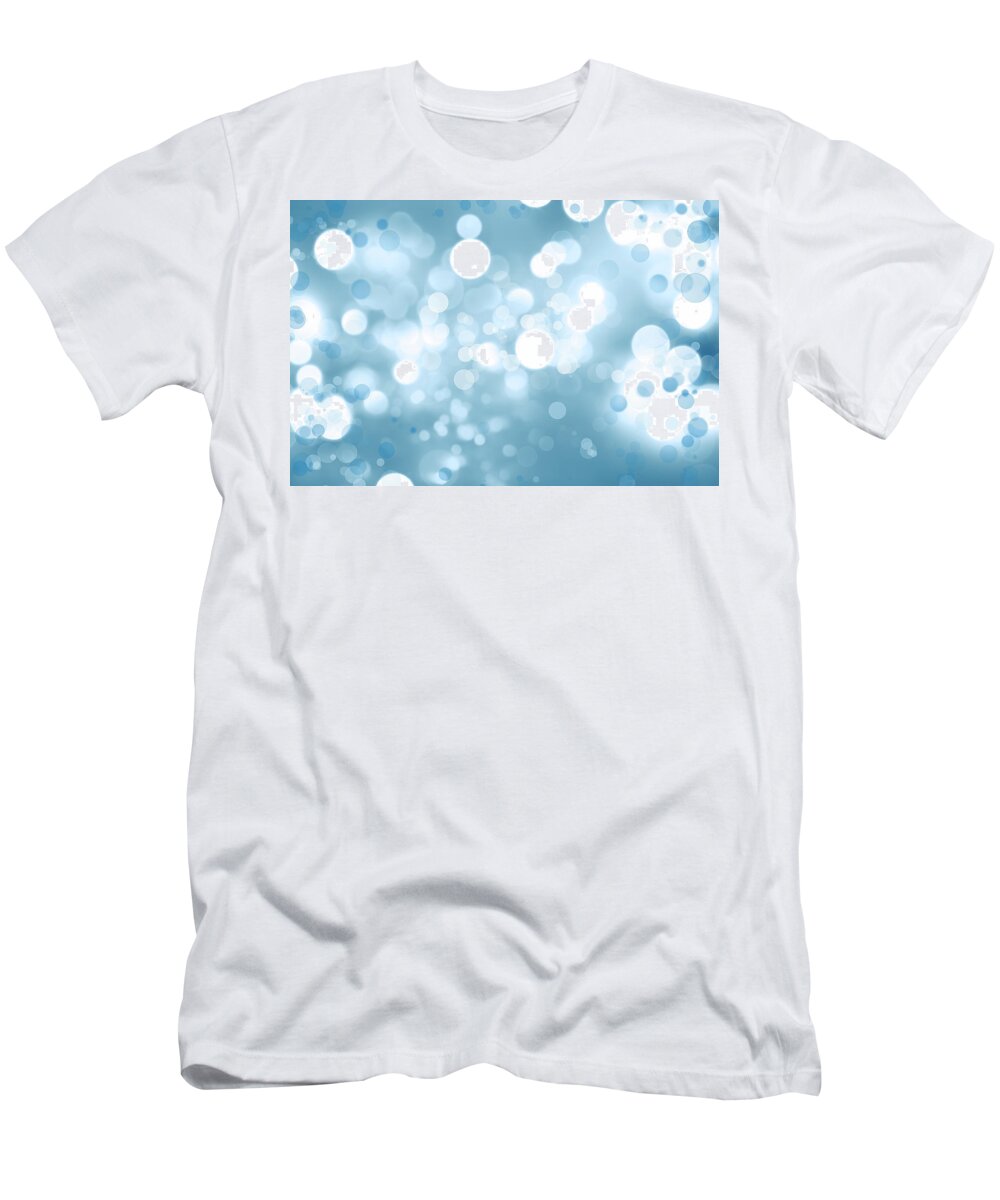 Backgrounds T-Shirt featuring the digital art Abstract circles 9 by Les Cunliffe