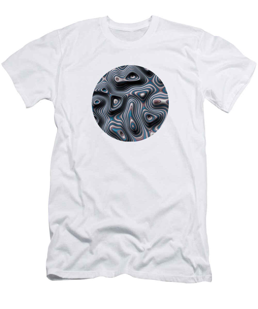 Abstract T-Shirt featuring the digital art Abstract Studio 3 by Spacefrog Designs