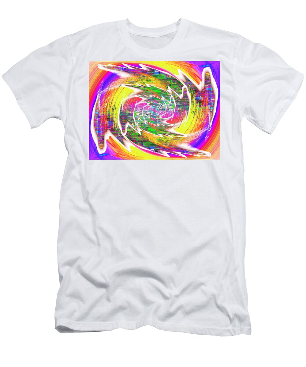 Abstract T-Shirt featuring the digital art Abtract Cubed 250 by Tim Allen