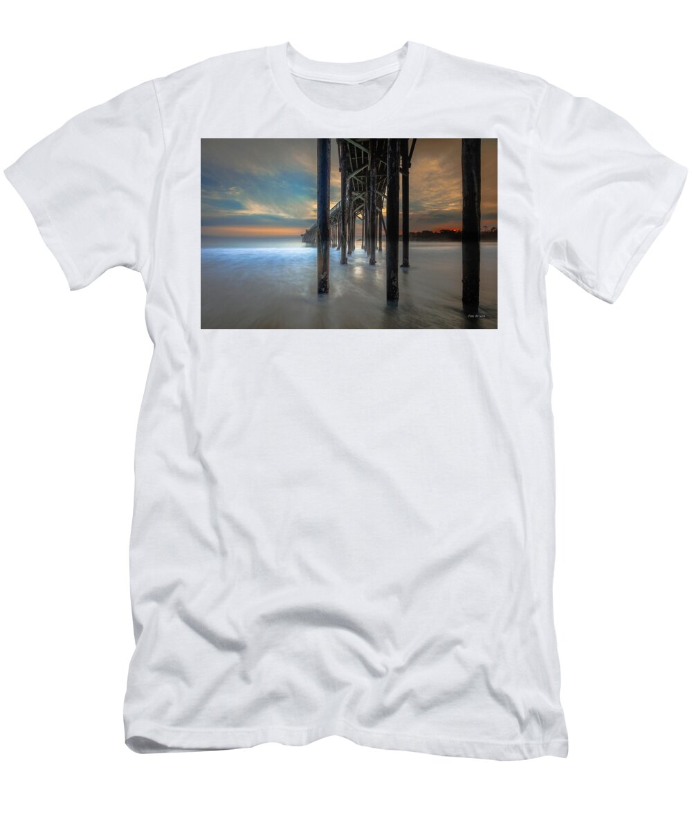 Dramatic T-Shirt featuring the photograph Afterglow at San Simeon by Tim Bryan