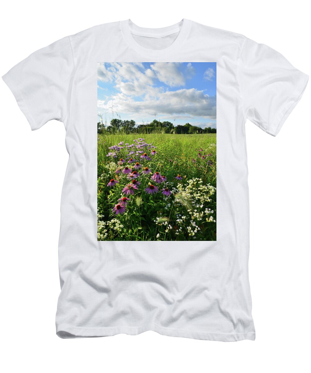 Black Eyed Susan T-Shirt featuring the photograph Afternoon in Moraine Hills State Park by Ray Mathis