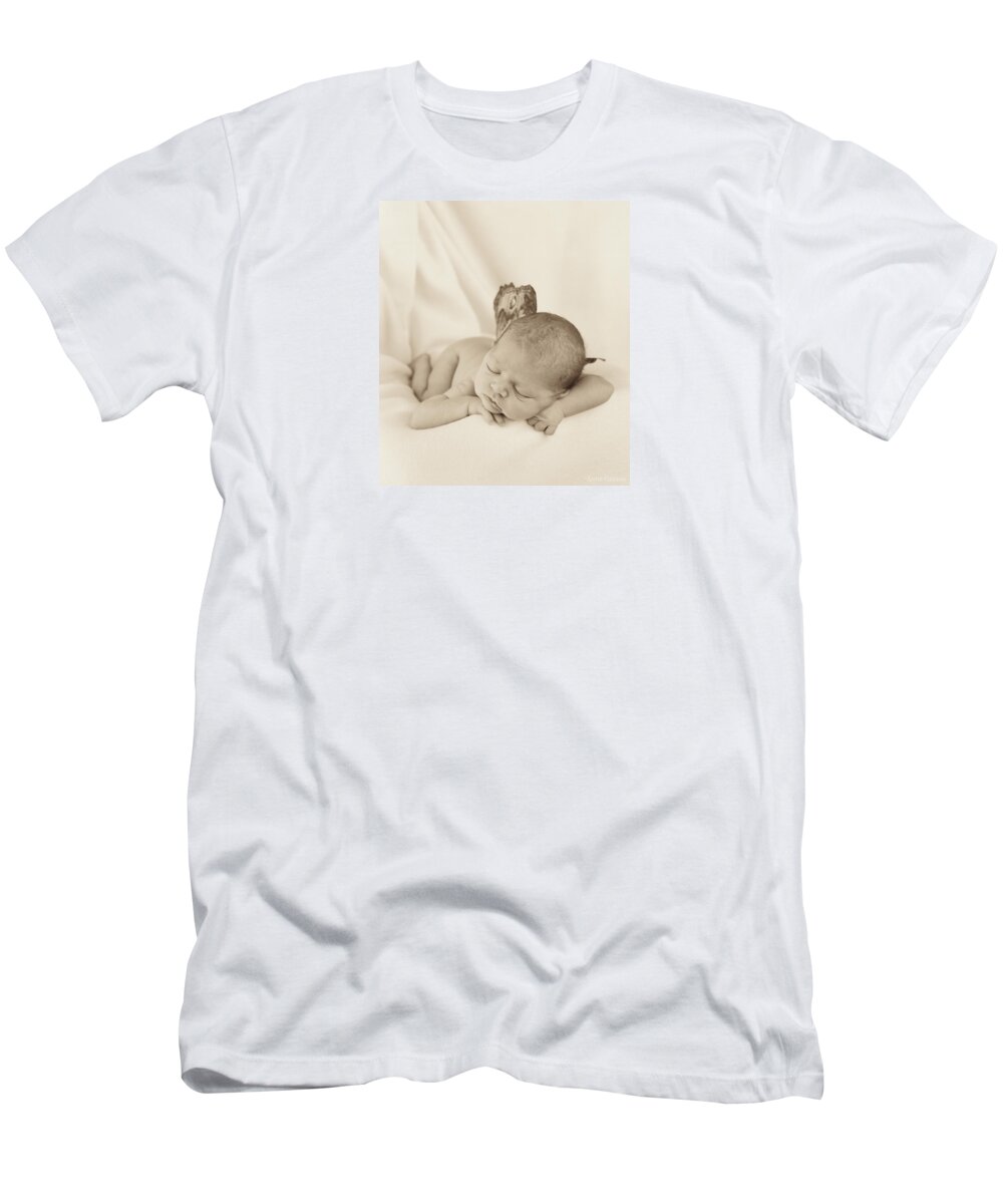 Sepia T-Shirt featuring the photograph Aimee as a Fairy by Anne Geddes