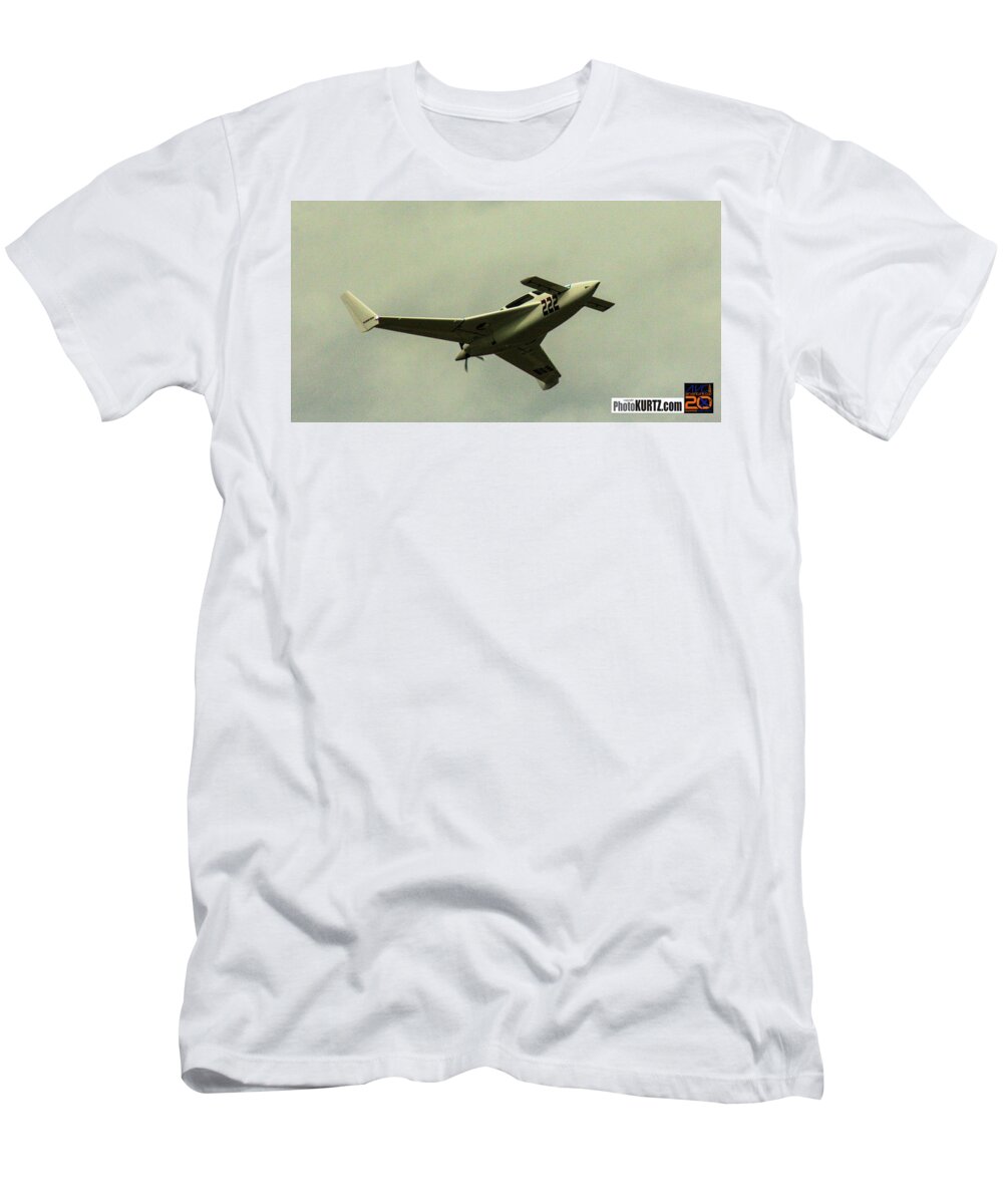 Eaa T-Shirt featuring the photograph AirVenture 222 overhead by Jeff Kurtz