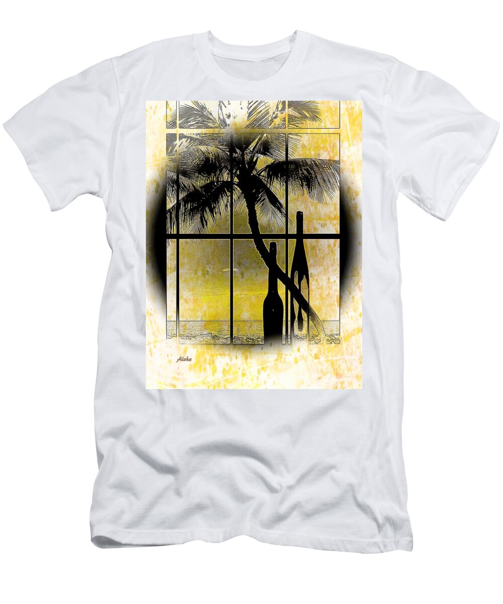Hawaii Art T-Shirt featuring the photograph Aloha,from the island by Athala Bruckner