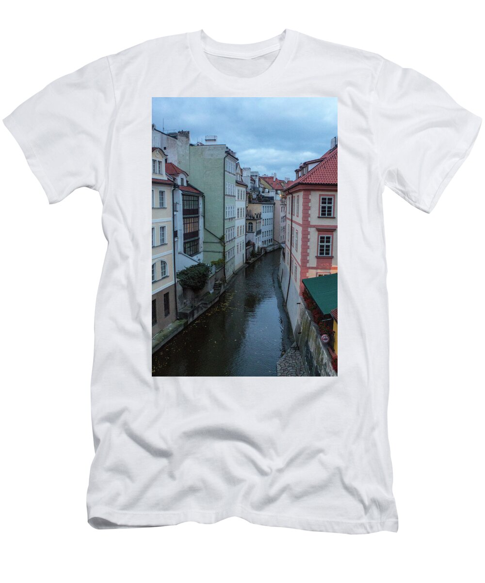 Prague T-Shirt featuring the photograph Along the Prague Canals by Matthew Wolf