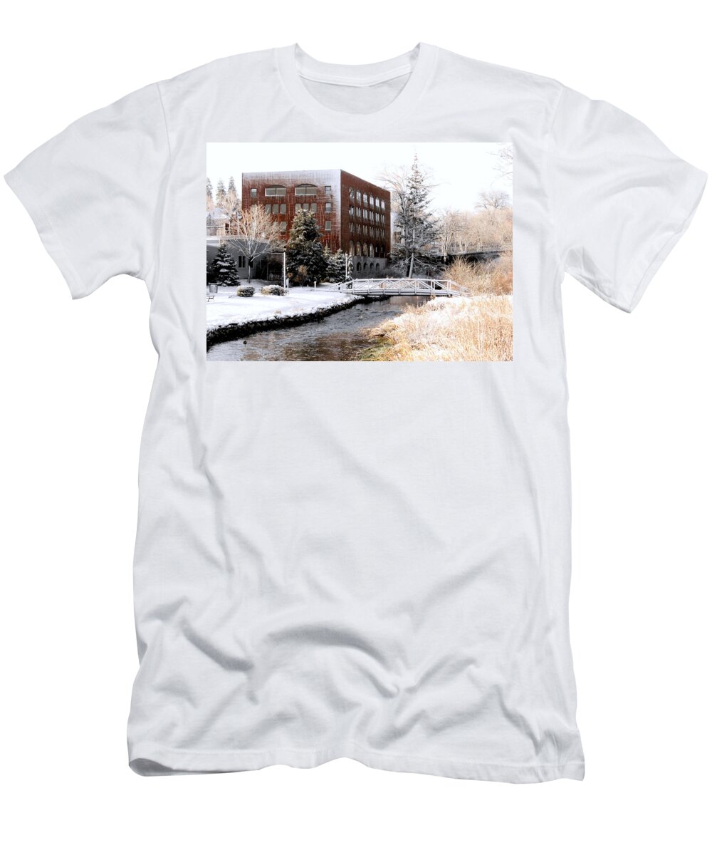 Janice Drew T-Shirt featuring the photograph Along Town Brook by Janice Drew