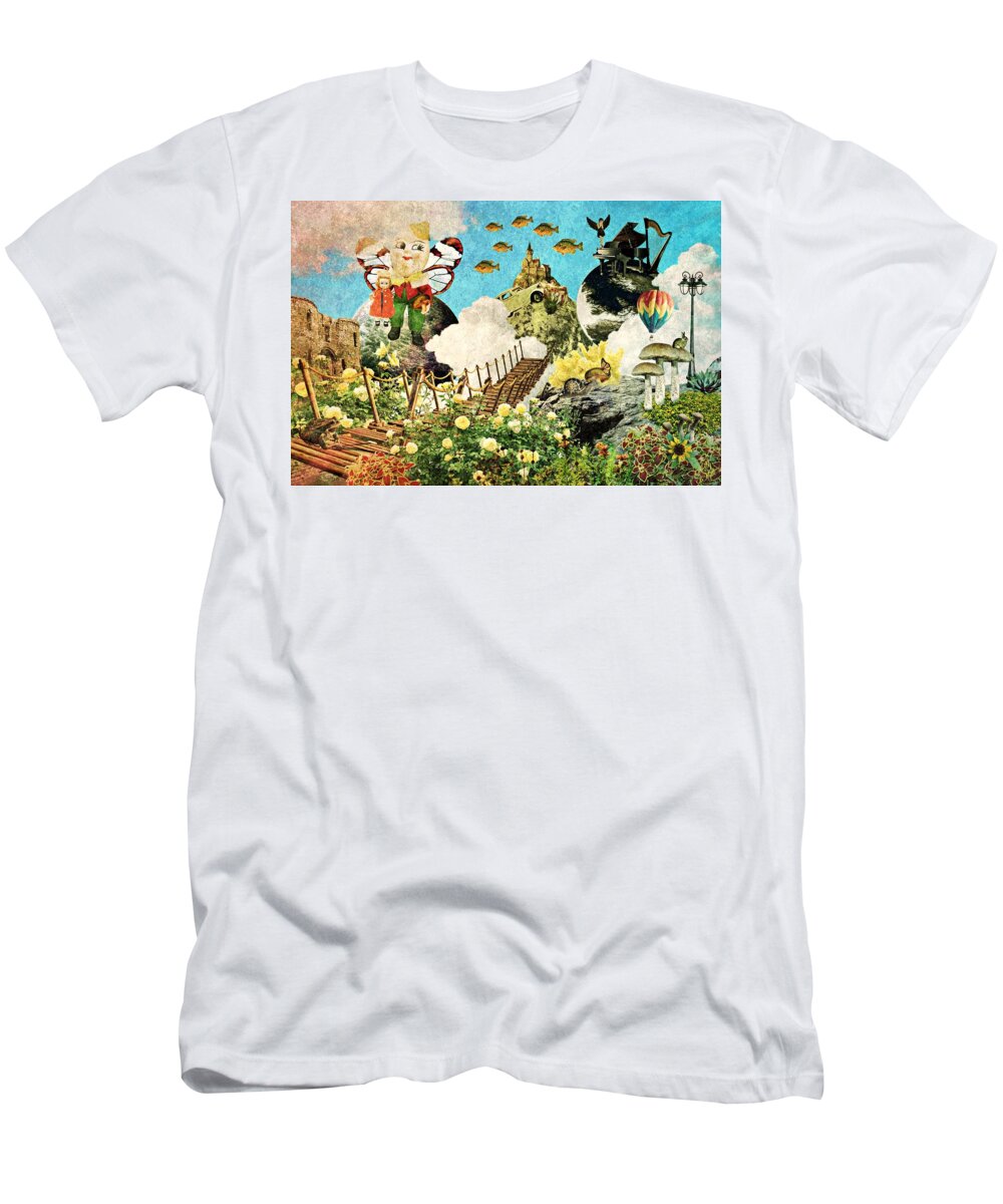 Fairy Tales T-Shirt featuring the mixed media Alternative Fairy Tales by Ally White