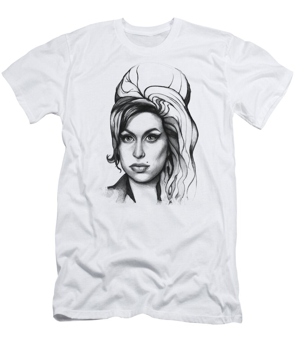 tack dele miles Amy Winehouse T-Shirt by Olga Shvartsur - Pixels Merch