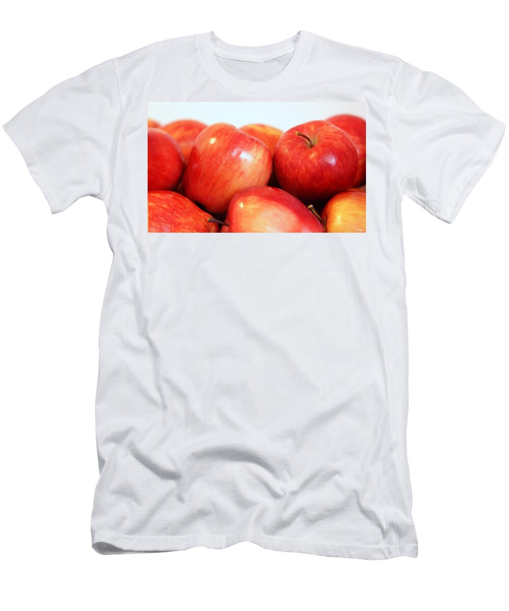 Apple T-Shirt featuring the photograph An Apple a Day by Imagery-at- Work